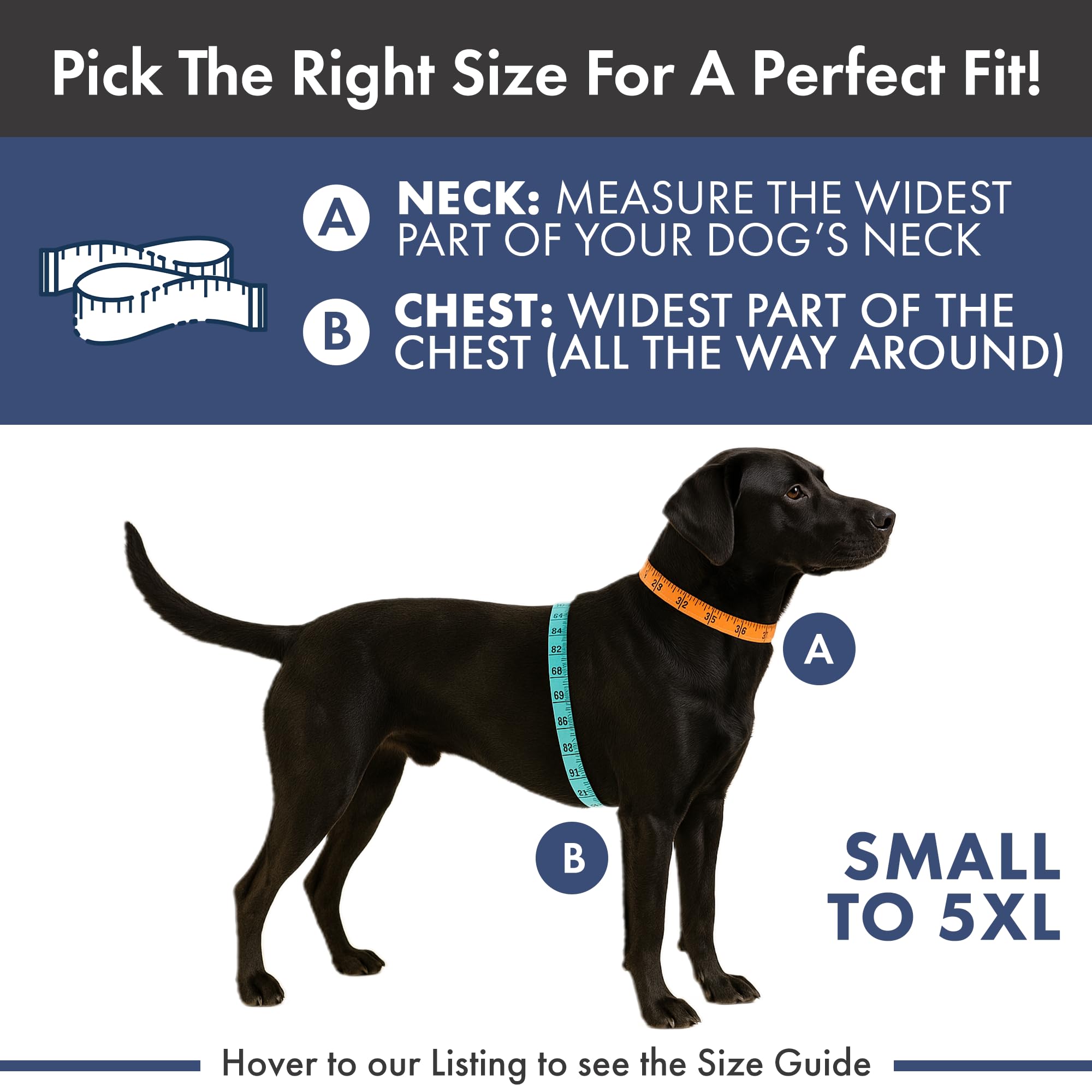 Spark Paws Anxiety Relief Vest for Dogs – Gentle Compression Dog Anxiety Suit, Calming Wrap for Separation Anxiety, Thunder, Fireworks, Suitable for Small Medium and Large Breeds - Grey - Size 4XL - Image 5