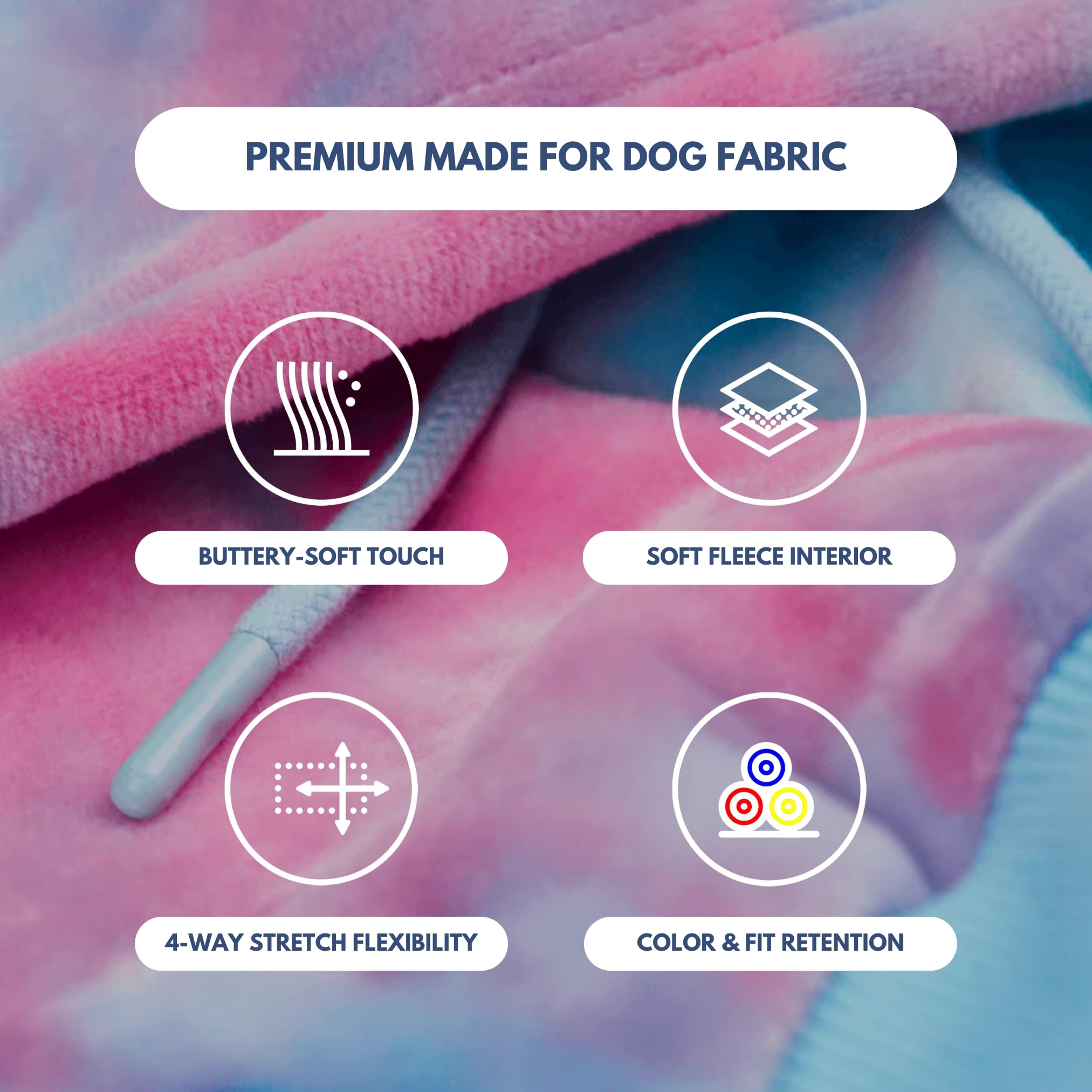 Spark Paws Dog Hoodie – Premium Dog Sweater for Small, Medium, and Large Dogs | Warm Outfits for French Bulldogs, Pitbull, Puppy, Winter Jacket Alternative - Snow Cone - 4XL - Image 4