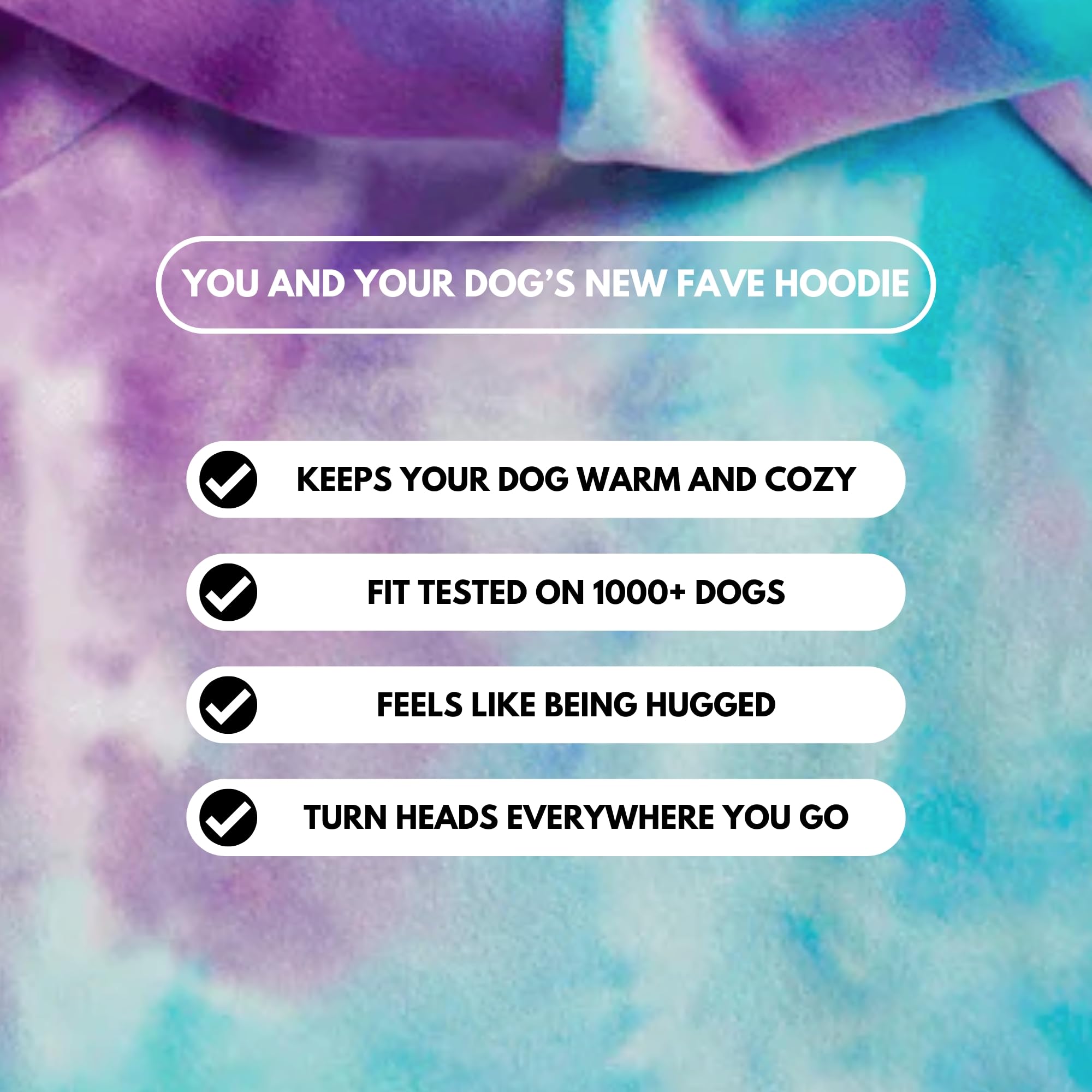 Spark Paws Human Hoodie - Premium Quality, Buttery Soft, Superior Comfort and Fit, Calming Fleece Interior, Suitable for All Styles – 90s Retro Sky Dye - XL - Image 4