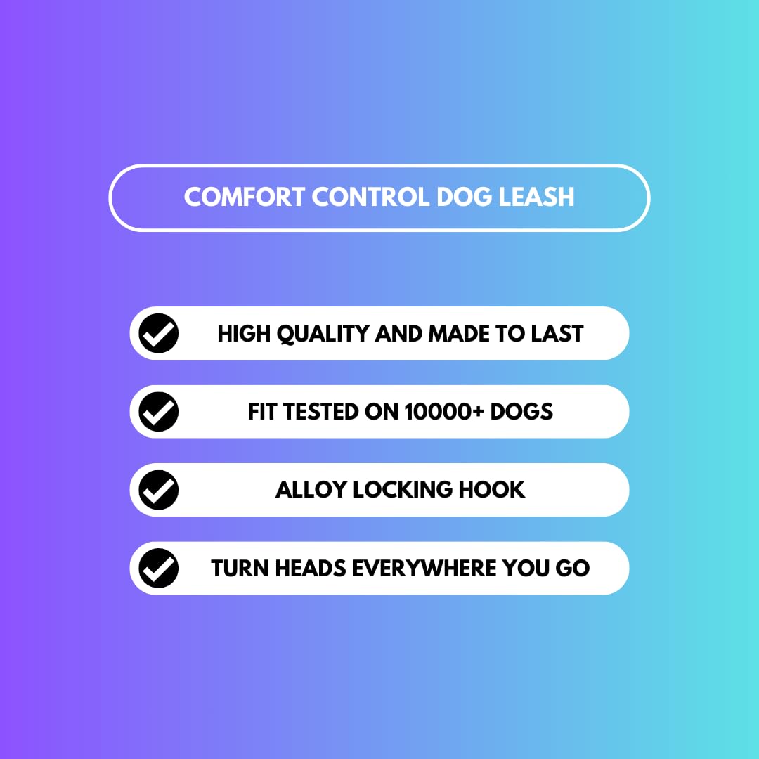 Spark Paws Premium Dog Leash & Poop Bag Set - Heavy-Duty Alloy Hook for Strong Pulling Breeds - Comfortable, Durable & Secure - 90s Retro - Image 5